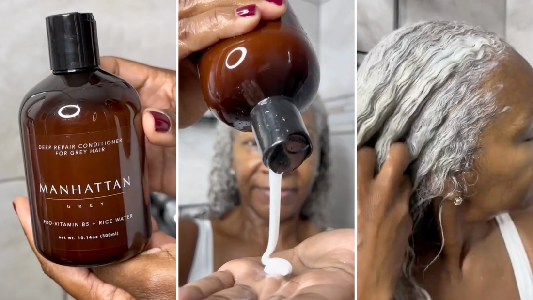 A Better Conditioner for Grey Hair: What Makes Manhattan Grey’s Deep Repair Formula Different