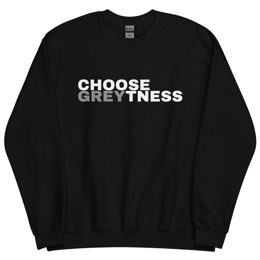 Choose Greytness Crewneck Sweater - MANHATTAN GREY